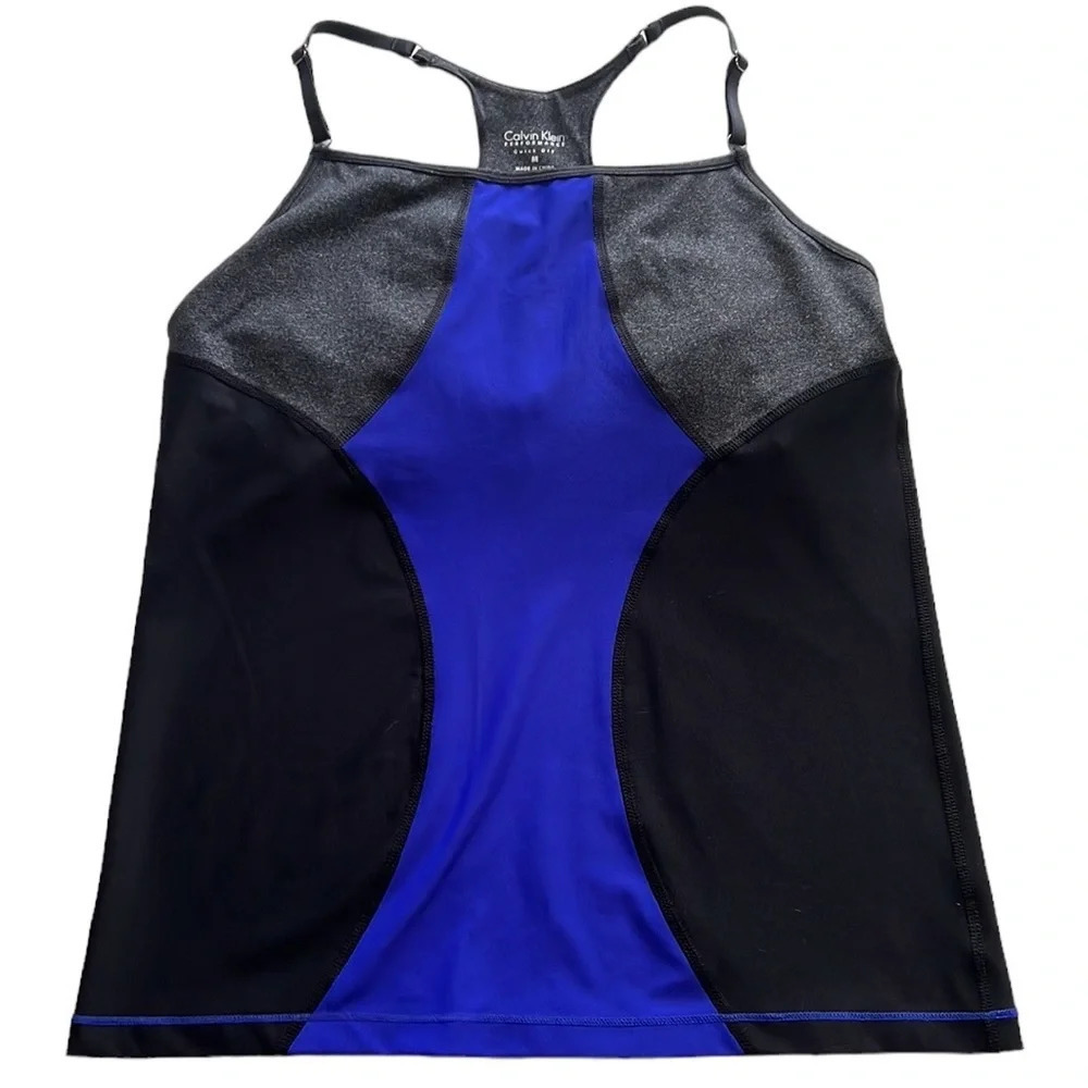 Calvin Klein sports athletic top with built in bra. Quick dry.